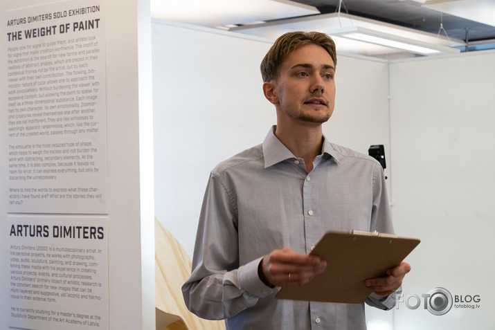 Artūra Dimitera izstāde Rietumu bankas izstāžu zālē