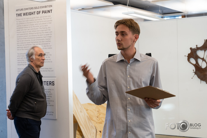 Artūra Dimitera izstāde Rietumu bankas izstāžu zālē
