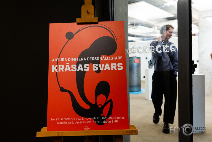 Artūra Dimitera izstāde Rietumu bankas izstāžu zālē